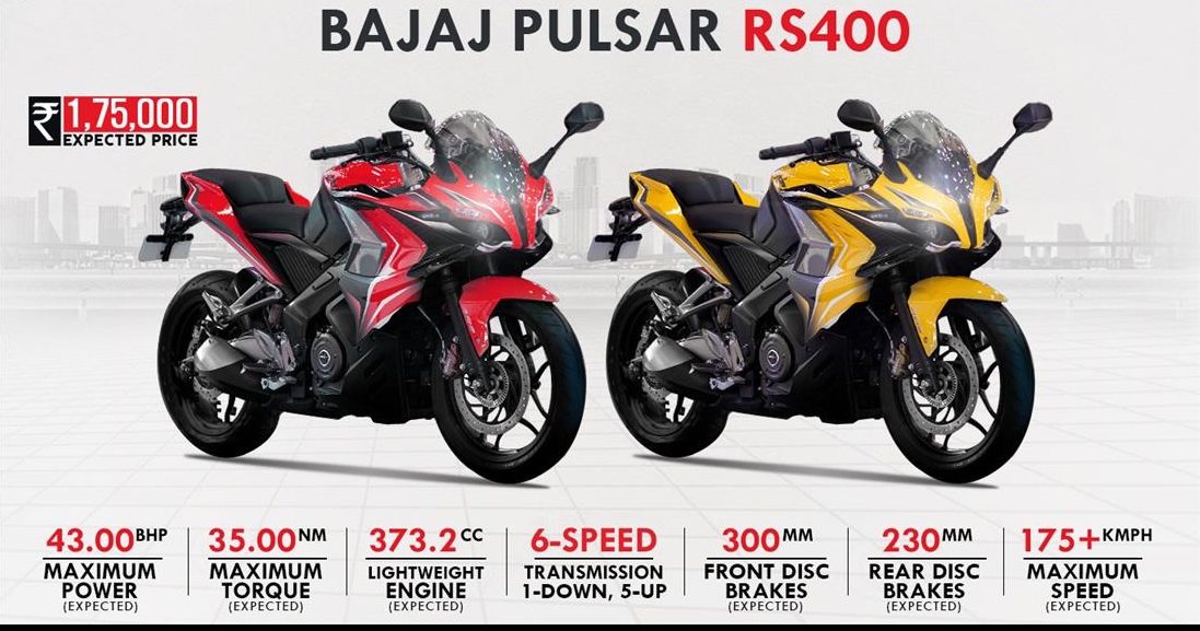 Bajaj prepara la Rouser 400 RS para presentar en agosto en Indonesia ...